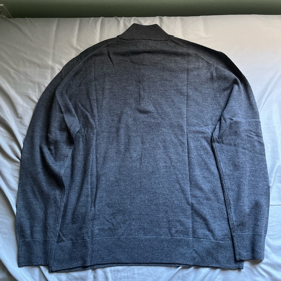 UNTUCKit Men’s Merino Wool Quarter-Zip Sweater | Sz. XL | NWT - Picture 2 of 6